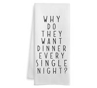 Serviette Visage Pourquoi Veulent-Ils Dîner Tous Les Soirs ? 40X70CM Towel | super douces Towel séchage rapide Draps De Bain Pour Cuisine Le Gymnase
