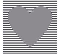 Serviettes à motif PAPSTAR "Hearty" 330 x 330 mm rose