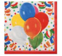 Serviettes à motifs 'Lucky Balloons', 330 x 300 mm