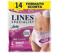 Serviettes absorbantes Discreet pour incontinence pour Ligne Spécialisée de pantalons taille L - 2 boîtes de 7 pièces
