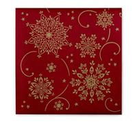 Serviettes airlaid Mank 40x40 cm | Serviette jetable haut de gamme | semblable au textile et absorbant | parfait pour les fêtes de Noël et les fêtes de l'Avent | Serviettes de Noël | 50 pièces | Cris