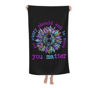 Serviettes Aucune Histoire Ne Devrait Se Terminer Trop Tôt. Sensibilisation À La Prévention du Suicide. Drap De Plage Serviette De Plage Séchage Rapide Serviette De Sauna pour 80X130CM