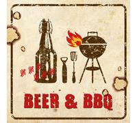 Serviettes 'Beer & BBQ' (bière et barbecue)