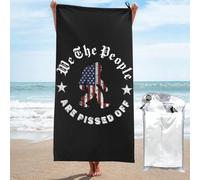 Serviettes Bigfoot Nous, Le Peuple, Sommes en Colère, Furieux Drap De Plage sans Sable Serviette De Sauna Portable Drap De Bain pour Voyage Natation Camping 70X140Cm