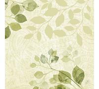 Serviettes Bio Dunisoft Paisley Feuilles 40x40cm