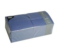 Serviettes Bistro PAPSTAR 330 x 330 mm 3 plis bleu foncé 250 pièces