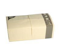 Serviettes Bistro PAPSTAR 330 x 330 mm 3 plis crème 250 pièces