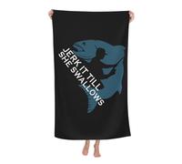 Serviettes Branle-Toi Jusqu'À Ce Qu'Elle Avale Serviette De Sauna sans Sable Drap De Plage Séchage Rapide Serviette De Plage pour Sport Piscine Voyage 80X130CM
