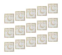 Serviettes carrées conviviales sur le thème des feuilles d'or pour des serviettes dorées de luxe durables