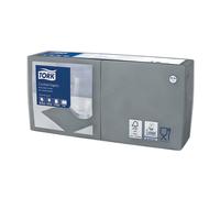 Serviettes cocktail en papier Tork, coloris gris, le colis de 200