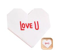 Serviettes coeur de San - Serviette de San, serviettes en coeur rouge, serviettes en papier décoratives | pour San, belles serviettes d'amour pour nettoyer