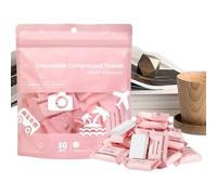 Serviettes Compressées En Pastilles - Portables Douces Absorbantes 30 Pièces - Gants De Toilette Compressés Extensibles,Pour Spa Centre Salle De Bain Plage Hôtel Gym Maquillage Beauté Douche