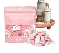 Serviettes Compressées En Pastilles | Tissu Absorbant 30 Pièces,Serviettes Facial Compressées Gants de Toilette de Voyage | Pour Plage Hôtel Camping Salle De Sport Centre Spa Maquillage Beauté