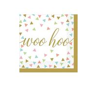 serviettes Confetti Fun 25 x 25 cm 36 pièces
