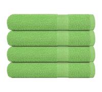 vidaXL Serviettes 4 pcs Vert Pomme 100x200 cm 360 g/m² 100% Coton, Serviette de Plage, Serviette d'invité, Grande Serviette de Plage