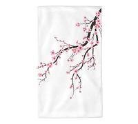 Serviettes De Bain 40x70cm, Branche De Fleurs De Cerisier De Printemps Serviette Douce Homme Personnalisée Drap De Bain, pour Le Camping, La Natation, Les Voyages