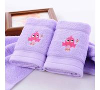 Serviettes De Bain En Coton Absorbant Brodées Pour Enfants,Serviette De Visage Pour Bébé,Mouchoir Doux Pour,Trucs De Douche,25x50cm - Type B