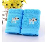 Serviettes De Bain En Coton Absorbant Brodées Pour Enfants,Serviette De Visage Pour Bébé,Mouchoir Doux Pour,Trucs De Douche,25x50cm - Type H