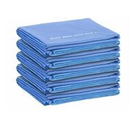 Serviettes de bain - PEARL - Lot de 5 - Microfibres - 180 x 90 cm - Bleu