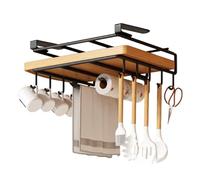 Serviettes de cuisine multi-usages en acier inoxydable - Serviettes en papier essuie-tout | Coupe de coupe sous l'armoire | Crochet de cuisine sans choc, support de serviette en papier stable pour