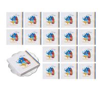 Serviettes de dîner, serviettes de fête - Serviettes carrées - Serviettes de vacances - 20 serviettes en papier absorbantes - Décorations, décoration de table familiale