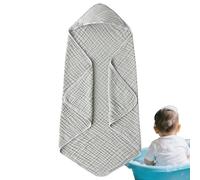 Serviettes de douche à capuche en coton doux pour bébé de 0 à 3 ans, 89 x 89 cm, pour le bain, la plage, le spa, la crèche, la maison, l'hôpital, la garderie