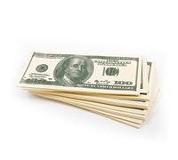 Serviettes de fête en papier, 100 dollars, pour fête à thème, motif de dollar américain