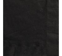 Serviettes de fête Halloween 20 pièces noir 33x33cm