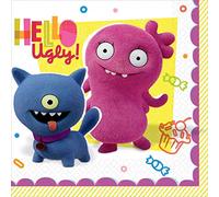 Serviettes de fête multicolores « UglyDolls Movie », 12,7 x 12,7 cm, 16 carats.