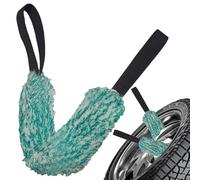 Serviettes de lavage de voiture - Serviette de lavage de roue de voiture, Serviette de séchage de voiture, Serviette de roue avec longue courroie pour de roue, Brosse portable