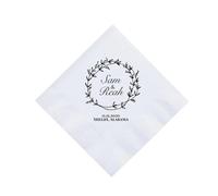 Serviettes de Mariage Personnalisées en Papier