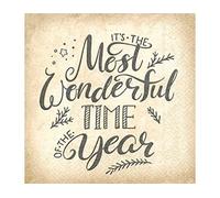 Serviettes de papier Wonderful time 33x33cm. 20u.