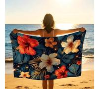 Serviettes de Plage 150 x 100, Flower Serviette de Bain Grande Taille 100x150cm Doux Confortable Légère Séchage Rapide, Beach Towel Rêve pour Yoga Fitness Sauna Piscine Unisexe Cadeau Femme XTLS-1654