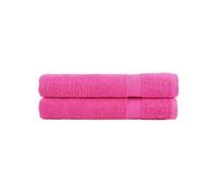 vidaXL Serviettes de Qualité Supérieure 2 pcs, Serviettes de Douche, Draps de Bain, Serviettes d'Invité de Salle de Bain, 137533 Rose