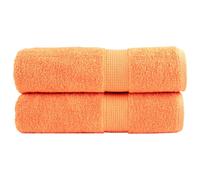 Serviettes de Qualité Supérieure Essuie-Mains Salle de Bain 4 pcs Orange vidaXL