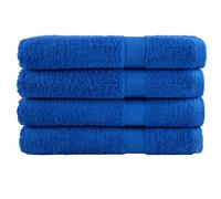 Serviettes de Qualité Supérieure SOLUND Salle de Bain 4 pcs Bleu vidaXL
