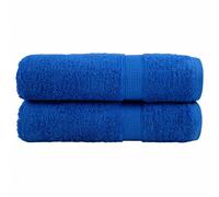 Serviettes de Qualité Supérieure SOLUND Salle de Bain 4 pcs Bleu vidaXL