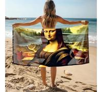 Serviettes de salle de sport Leonardo Da Vinci'S Mona Lisa : un chef-d'œuvre réinventé Serviette de bain Serviette de golf Serviettes de piscine