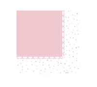 Serviettes de table accessoires de fête rose 33 x 33 cm 20 pcs