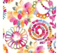 Serviettes de table - AMBIENTE - Paquet de 20 - 3 plis - 33x33cm - En papier de soie - Jetable - Motif cercles fantastiques