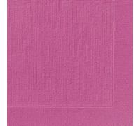 Serviettes de table Duni 4 plis Tissue Uni fuchsia 40x40cm 50 pièces