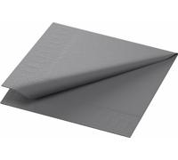 Serviettes de table Duni gris granit 24x24cm 3 plis 250 pièces