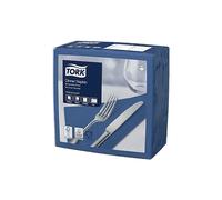 Serviettes de table en papier Dinner Tork, coloris bleu marine, le colis de 150