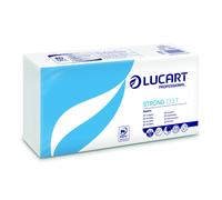 Serviettes de table en papier Lucart 1 pli, coloris blanc, lot de 12 x 200