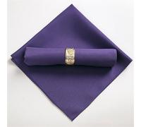 Serviettes de table en polyester de couleur unie pour décoration de mariage, banquet, fête, restaurant, 48 x 48 cm, violet