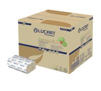 Serviettes de table enchevêtrées Lucart EcoNatural 216 TI 2 plis ouate recy crue, 40 paquets de 150