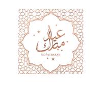 Santex Sachet de 20 serviettes mariage orientales Eid Mubarak Rose
