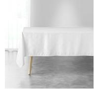 Nappe rectangle 140 x 300 cm jacquard fils metallises etoiles Blanc/argent
