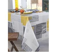 Nappe Gris foncé Anti-tache Imprimé - MAGIC ETHNIC Gris 160 x 300 cm