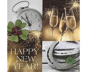 Serviettes de table pour le Nouvel An « The final compte à rebours ».